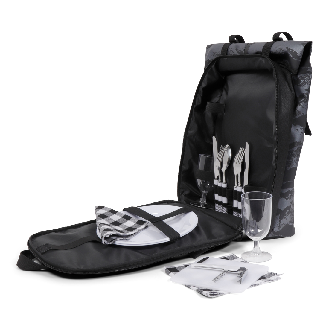28596 - NORLÄNDER Picknick Rugtas Metallic Patroon - Afbeelding 7