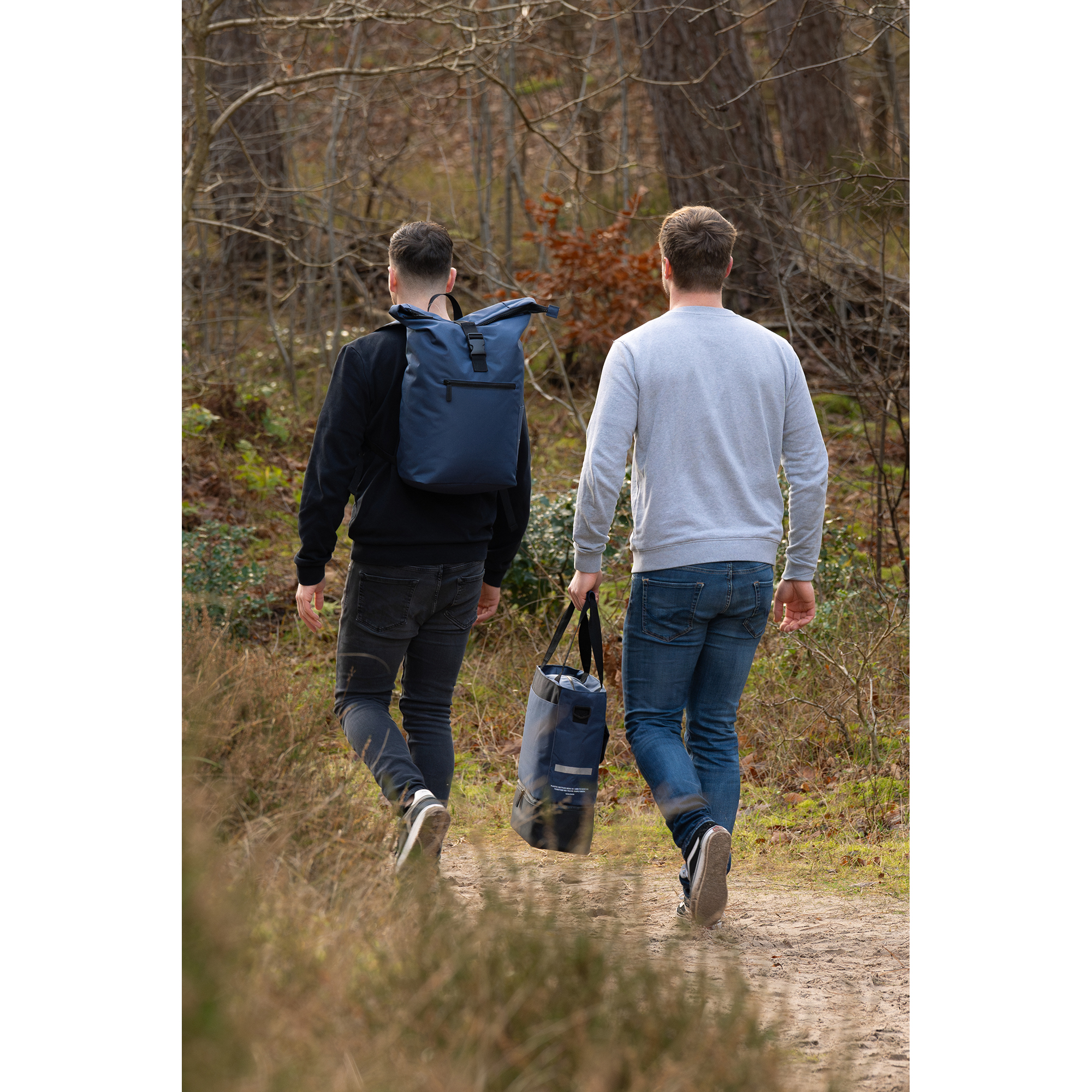 28973 - NORLÄNDER S.G. Fiets Shopper Met Koelvak RPET Blauw - Afbeelding 4