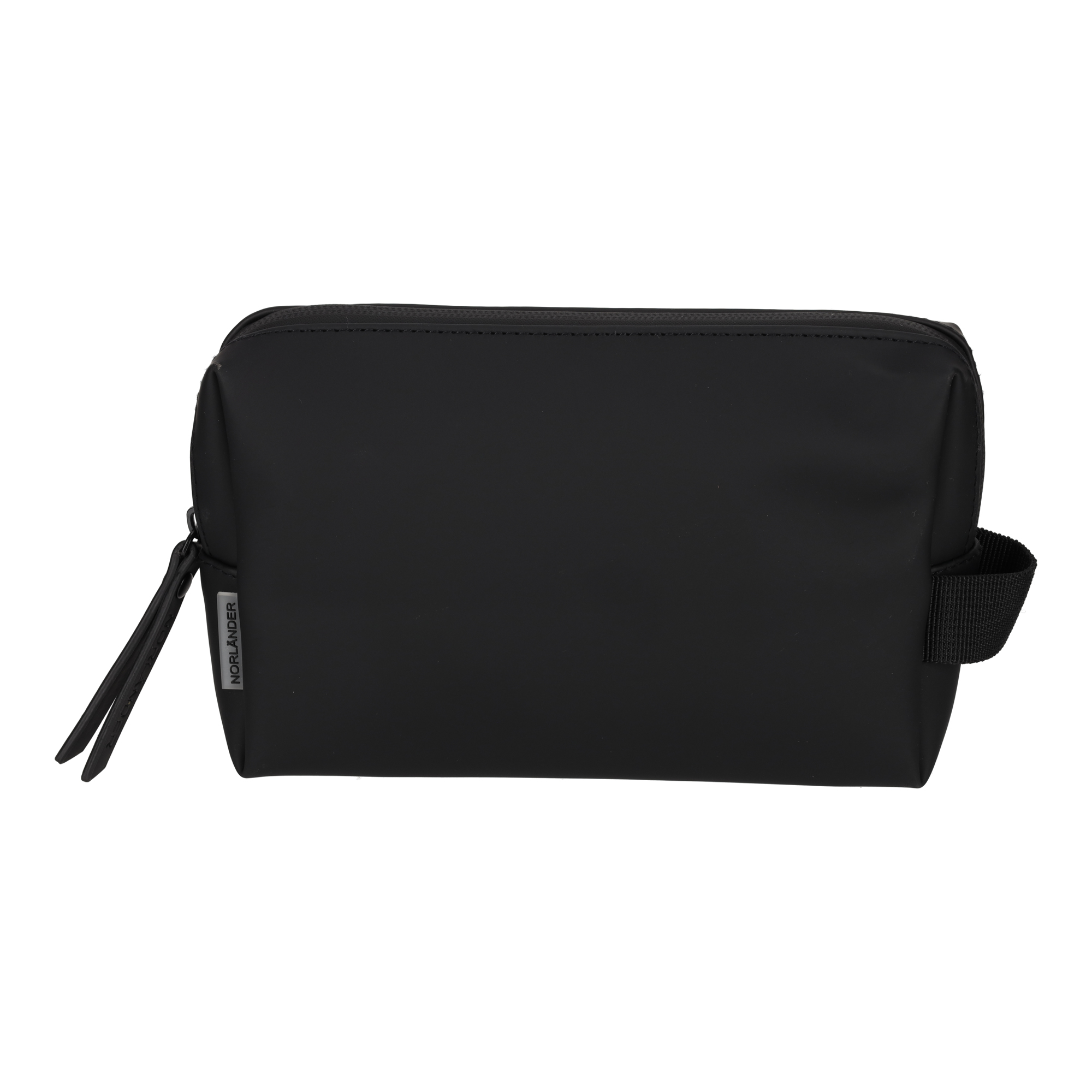 29064 - NORLÄNDER Dull PU Toilettas Met Reisset Eco Lining Zwart